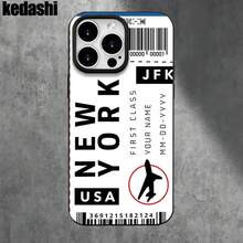 Fundas y carcasas protectoras para teléfono con diseño de información de aviones negros y orificios grandes. Compatibles con phone 16 Pro Max, 16, 15 Pro, 14, 14 Plus/14 Pro Max, 13, 13 Pro, 12 Pro, 11/11 Pro. Regalos para cumpleaños y festividades - Negro - Ver 6