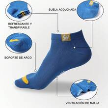 12 PARES Calcetas Para Hombre, Calcetas Deportivas Antiolor y Absorbentes De Sudor, Calcetine Algodón Transpirable para Hombre Adecuadas Para Running, Ciclismo, Gimnasio, Salidas Diarias - 1 - Ver 3