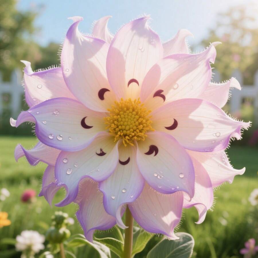 100 Dumbo Octopus Flower Seeds Rare Non-GMO Exotic Rare Precious Annual Green All Season Hardy Suitable For Christmas Valentine's Day Easter Thanksgiving Holiday Flowers Suitable For DIY Gardens Home Gardens Flower Pots And Patios Ideal Gardening Gifts Garden Flowers Home Trees Room Decorations DIY Gardens Home Gardens Garden Patios Ideal For Their Petals Are Peachy Pink Gradient Velvet Textured Flower Centers Passion Flower-Like Delicate