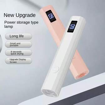 RAF 2025 New Rechargeable Handheld Nail Lamp - Wireless Mini With Digital Display, Fast-Dry LED, Lithium Battery, Oil-Free & Hypoallergenic, Ideal For Home/Travel/Salon