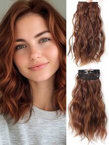 Women Water Wave Hair Extensions Clip 10inch/14inch Clip In Hair Extensions Natural Invisible Hair Piece Suitable Thinning Hair Increase Hair Volume - Multicolor - View 15