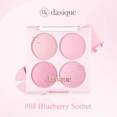  Bảng phấn má hồng lì 4 màu Dasique, lên màu chuẩn, lâu trôi, tạo hiệu ứng rạng rỡ tự nhiên, nhẹ nhàng và thoáng khí, công thức thuần chay, thương hiệu trang điểm thời trang, món đồ không thể thiếu cho mùa lễ hội Giáng sinh.