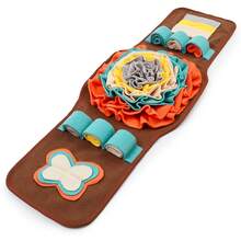 Estera de olfateo en forma de reloj, juego de búsqueda de olfato del paraíso del sabueso, juego de rompecabezas interactivo, juguete para masticar, adecuado para todas las estaciones - Multicolor - Ver 10