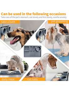 Silicone Non-Slip, Waterproof, Easy To Clean, Multi-Function Suction Cup Pet Bowl, Anti-Spill, Cat & Dog Food Dish