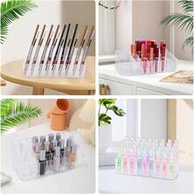 Rollerball Perfume Organizer, Beauty Scent Holder, 36 Space Acrylic Perfume Organizer Refillable Container Tall Scented Oil Storage Display, Makeup Lipgloss Lipstick Display - Initial - View 8