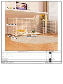 室内猫屋，一体式猫别墅，节省空间的猫笼，适合猫、贵宾犬、泰迪犬