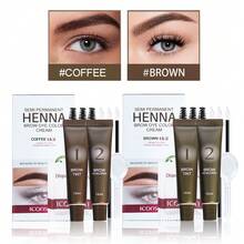 ICONSIGN 二合一眉毛凝胶染色剂，15ml+15ml，防汗，持久，自然立体效果，适合狂野眉毛