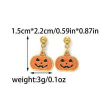 Ghost Earrings Pumpkin Dangle Earrings Halloween Jewelry For Women Spooky Halloween Costumes Accessories