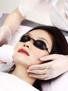 1 Peça Protetor de Olhos/Óculos de Sol para Dispositivo de Beleza IPL/Bronzeamento, Protetor de Olhos para Aparador de Sobrancelhas, Protetor de Olhos Blackout Suave