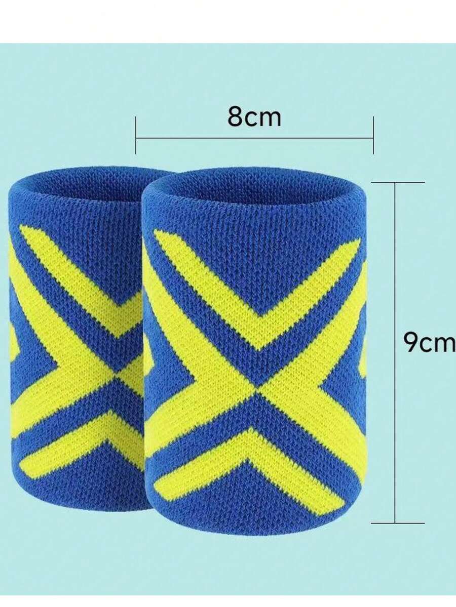 1 قطعة دعامة معصم رياضية من ألياف البوليستر بنمط معين