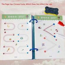 Sách bài tập 32 trang có thể tái sử dụng, bao gồm các bài tập viết số và chữ cái, rèn luyện kiểm soát bút và rèn luyện kiểm soát giáo dục vẽ, và phát triển kỹ năng viết, quà tặng Giáng sinh, quà Giáng sinh - Nhiều màu - Xem 7