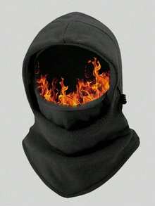 1pc Adjustable Ski Mask, Fleece Hood For Cold Weather, Hunting, Motorbike, Windproof Fleece Thermal Mask For Men And Women In Winter,It Is The Perfect Gift For Christmas Or Valentine's Day,It Is The Perfect Gift For Christmas Or Valentine's Day,Christmas And Valentine's Day Gifts