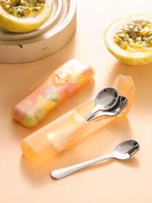 便携式牙签棉签收纳盒 - 带盖塑料旅行牙签盒，多功能口袋大小收纳盒，适用于家庭、办公室、露营和旅行 - 家用工具 - 彩色 - 查看 4