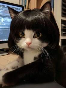 Cute Short Pet Wig, Funny Wig Accessories For Dogs And Cats, Creative Pet Supplies, Summer Gift, Cat Products, Pet Products, Dog Grooming Kit, Pet Supplies, Puppy Toy