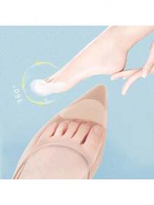 2片/4片装女士海绵前脚掌鞋垫，缓解疼痛，缩小鞋码，提升高跟鞋的贴合度、舒适度和保护性，保暖，适合闺蜜节、狗狗、嘉年华、派对装饰。