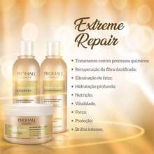 Kit Máscaras Prohall Select Care Biomask Extreme Repair 500g - Multicolorido - Visão 7