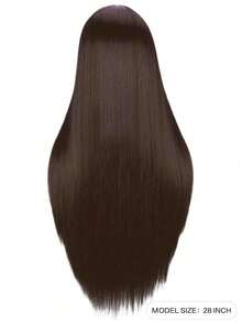 Long Straight Black Wigs For Women, Synthetic Black Straight Wig, Black Long Hair Wigs 76.2 Cm (Black)