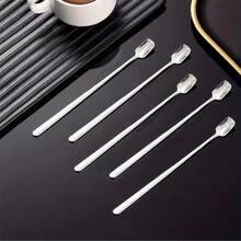 5pcs/Set Stainless Steel Candle Wax Mixing Spoons - 6.69 Inch Long Handle, Convenient For Melting And Making Candle Wax Molds - Silver - View 10