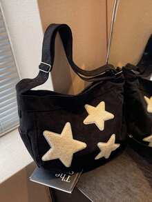 高中生大学新生多功能单肩包休闲包男士简约帆布流浪包，适合旅行、大学、学校、户外、运动的书包斜挎包侧包假日必备通勤轻便手提包，配有可调节肩带流浪包面料便携户外爸爸礼物父亲礼物男士礼物情人节礼物 - 黑色 - 查看 3