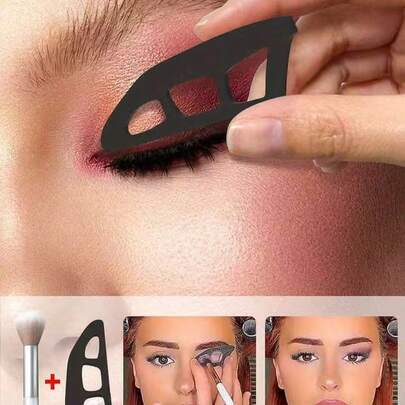 6/3/2/1 件套眼妆辅助工具，眼影印章模板，眼影助手，眼影工具和化妆刷，1 支眼影刷，眼妆工具，美容工具，新手眼妆助手，眼妆美容工具，适合初学者的平价美容工具，圣诞礼物，化妆品，化妆工具，价格实惠，礼物，女士礼物，圣诞礼物，赠品，旅行，便宜好物，旅行必备