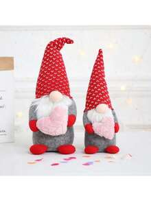 Weihnachts-Herz Plüschpuppe Figur, Fensterdekor Ornament, für Männer und Frauen