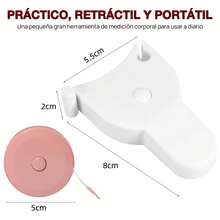 Cinta Métrica Suave 150cm Doble Escala para Medición Corporal - 1 - Ver 6