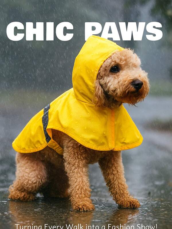 1 Piece,Dog, Dog Raincoat, New Summer Style, Teddy, Bibear, Corgi, Small Dog, Pet Rainy Day, Poncho Clothes, Nylon Clothes