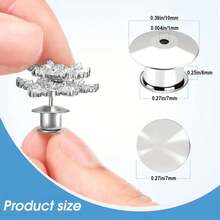 10/30 szt. metalowych zapięć z blokadą na szpilkę - wytrzymały stop, emaliowane szpilki do klapy, do tworzenia biżuterii, rękodzieła, szycia i projektów DIY - bezpieczne metalowe zapięcie do broszek, szpilek i akcesoriów, materiały do rękodzieła, eleganckie metaliczne wykończenie, metalowa konstrukcja, metalowa szpilka, agrafka, szpilka do plecaka, uchwyt na kołnierzyk, zapięcie do broszki, materiały do tworzenia broszek, szpilka do broszki do rękodzieła