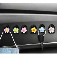 3 piezas Ganchos colgantes para asiento delantero del coche de colores aleatorios, ganchos colgantes personalizados de estilo de dibujos animados creativos, decoración interior del coche - Unitalla - Ver 2