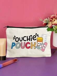 Neue tragbare Aufbewahrungstasche - Mini Kosmetiktasche, Kulturbeutel, Erste-Hilfe-Set, Reiseaccessoires, tragbare Reise-Kulturtasche mit Reißverschluss, Strand-Kulturtasche, bedruckte Aufbewahrungstasche, Datenkabel-Aufbewahrungstasche, der Luftfahrtstandard-konformen Kosmetiktasche; kann Medikamente, Erste-Hilfe-Artikel usw. aufbewahren.