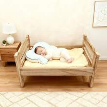 新生儿摄影道具木床，复古风格婴儿床，适合100天庆祝，可拆卸婴儿摄影工作室配件，迎婴派对礼物，婴儿房装饰