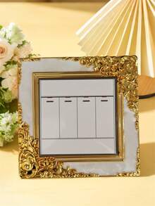 1 件卷轴细节开关插座墙贴，贴纸，墙贴花，乙烯基贴花，用于家居装饰，春季装饰品让您的家焕然一新，Rama 装饰贴纸 - 白色 - 查看 13