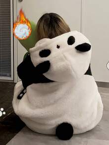 4/2/1件卡通可爱熊猫珊瑚绒睡衣，冬季睡袍，新款保暖家居服，舒适法兰绒，保暖防寒，可穿戴毯子，温暖可爱，非常适合节日派对、家居装饰、派对礼品、生日礼物、家居装饰派对和圣诞礼物。圣诞装饰，圣诞节，圣诞家居装饰，圣诞家居装饰 - 彩色 - 查看 5