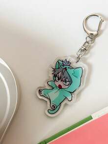 6 móc khóa Acrylic, phụ kiện Anime, mặt dây chuyền điện thoại hoạt hình, móc chìa khóa ô tô, đồ trang trí ba lô học sinh, phụ kiện túi sân khấu người ngoài hành tinh, móc chìa khóa nhung hoạt hình, dây đeo túi quà Halloween có ngăn đựng thẻ ID, phụ kiện ô tô, móc khóa túi - Nhiều màu - Xem 8