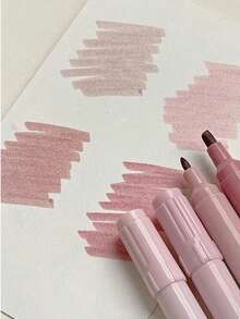 4pcs Double-Headed Fluorescent Highlighter Pens, Quick-Drying, School & Magazine Supplies, Fine Tip & Chisel Tip Cute Highlighters And Colored Markers, Back To School