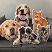 定制宠物照片抱枕，狗狗抱枕，大学宿舍装饰，宠物纪念抱枕，独特照片礼物，最佳毕业礼物，女儿礼物 - 彩色 - 查看 8