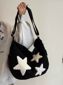 高中生大学新生多功能单肩包休闲包男士简约帆布流浪包，适合旅行、大学、学校、户外、运动的书包斜挎包侧包假日必备通勤轻便手提包，配有可调节肩带流浪包面料便携户外爸爸礼物父亲礼物男士礼物情人节礼物 - 黑色 - 查看 2