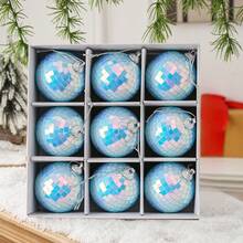 9 piezas Juego de adornos navideños, Bolas de Navidad de 8CM, Decoración colgante brillante para el árbol de Navidad, Bolas decorativas de colores, Decoración colgante de discoteca, Adecuado para Navidad, Halloween, Boda, Día de San Valentín y Año Nuevo, Ideal para decoración de fiestas en el hogar y regalos de celebración, Decoraciones navideñas, Decoración de escena navideña Decoraciones navideñas para el hogar Regalos de Navidad Decoración navideña - Multicolor - Ver 17