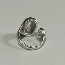VKHK 1 chiếc nhẫn bản rộng cổ điển bằng thép không gỉ mạ vàng 18k, thích hợp làm quà tặng hàng ngày cho phụ nữ - nhẫn - Xem 8