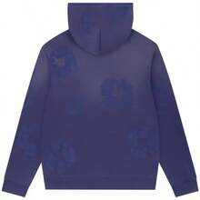 Denim Tears Mono Cotton Wreath Hoodie 'Washed Blue' - Blue - View 2