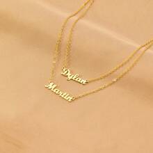 1 pezzo Collana personalizzata delicata con più nomi, collana minimalista personalizzata con nome, collana con cognome, collana per mamma con nomi dei figli, regalo per mamma