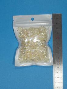 50/100 Stücke Mini Beige Rose Deko, 12mm Kunstharz Perlenblume Deko - Basteln, Scrapbooking und Hochzeitsdekoration, Bouquet Accessoires