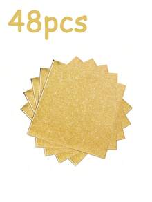 20 khăn ăn dùng một lần 13"x13", họa tiết khảm điểm ảnh vàng/hồng tối giản, thích hợp cho nhiều bữa tiệc theo chủ đề và sử dụng hàng ngày (Sản phẩm này được in điểm ảnh, không có kim tuyến hoặc kim sa. Do ánh sáng và các yếu tố khác, sản phẩm thực tế có thể có một chút khác biệt về màu sắc) - Vàng - Xem 9