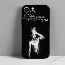 Esta funda para teléfono Rap Boy Xxx diseñada específicamente para iPhone presenta un exterior de TPU negro con un estilo de caricatura, es a prueba de golpes y muy duradera.Es adecuado para los modelos de iPhone de 11 a 16 Pro Max. - Negro - Ver 7
