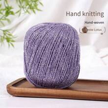 50g Of Gold And Silver Silk Crochet Thread With A Hollow Sheen, Hand-Dyed Lace Embroidery Thread For DIY Bags And Dolls - Multicolor - View 18