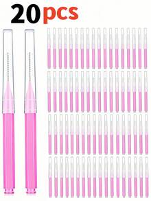 200pcs Tooth Cleaning Brush, Cleaner Interdental Brush, Toothpick, Oral Dental Care Brush, Oral Teeth Cleaning Tools, Eyelash Brush - Multicolor - View 11