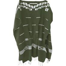 Gamboa Poncho de vaquero Poncho de poncho occidental para hombre, poncho mexicano para hombre - Talla única + Verde oliva - Ver 1