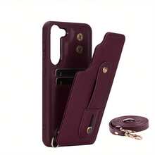 OUKNOEO Fashion Crossbody Bag & Faux Leather Phone Case, Compatible With IPhone 17 Air, 16e, 15, 14, 13, 12, 11 Pro, XS Max, 7, 8 Plus, XR, SE, And Galaxy S25 Edge, S24, S23, S22 Ultra Plus, A13, A14, A15, A16, A35, A36, A53, A54, A55, A56, Z Fold 7 FE, 6, 5, 4 - Burgundy - View 29