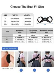 JINGBA SUPPORT (BUY TWO SIZES UP)Universal Sporty Small Size Shoulder Support Brace Upper Back Belt Posture Corrector Gym Accessories