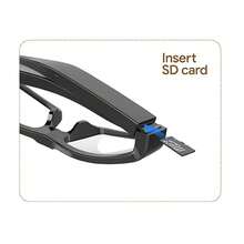 1pc Smart Glasses Camera 1080P Digital Video Recorder Camcorder Eye Protection DV Sports Action Camera For Traveling, Camping & Outdoor Activities, Adventure Gear, Modern Eyewear, Functional Design, Travel Recording, Compact Design, Highquality Lens, Sports Goggles, Content - màu đen - Xem 3